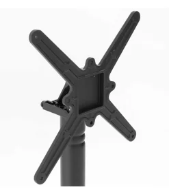 Outlet 60 cm ronde hoge tafel kantelbaar zwart/zilver blad en zwarte voet Tuinmeubelen