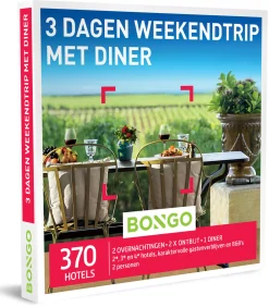 Sale 3 Dagen Weekendtrip met Diner - Overnachten Geschenken