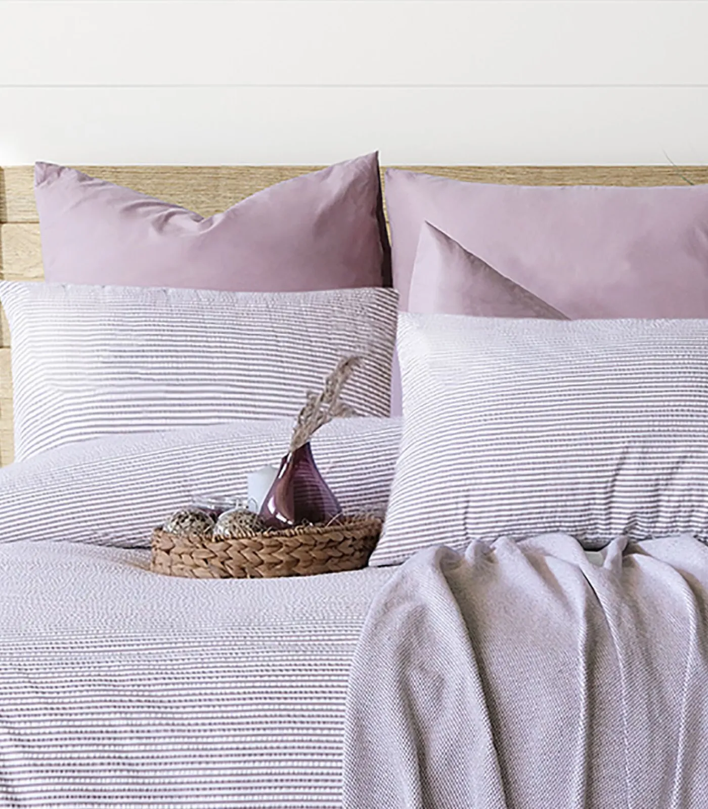 2 persoons beddengoed 200x200 cm+2 kussenslopen 65x65 cm in katoen wafelstof Dekbedovertrekken