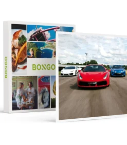 Online 4 rondes racen in een Ferrari, Lamborghini of Porsche op het Circuit Geoparc - Actie Geschenken