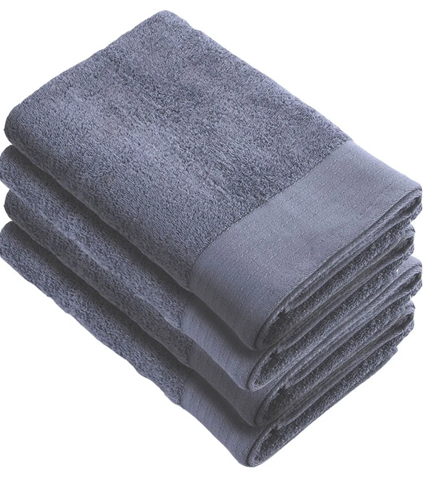 Sale 4 x Soft Cotton Handdoeken 70x140 cm Indigo Handdoeken