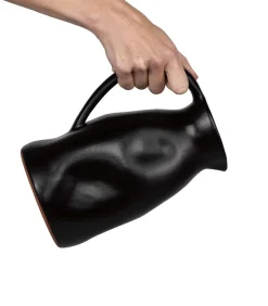 Hot Aardewerk - handgemaakt - Luxe karaf - zwart Glazen & Karaffen