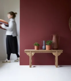 Clearance Adonis - Lage bijzettafel van massief gerecycled teakhout Tafels