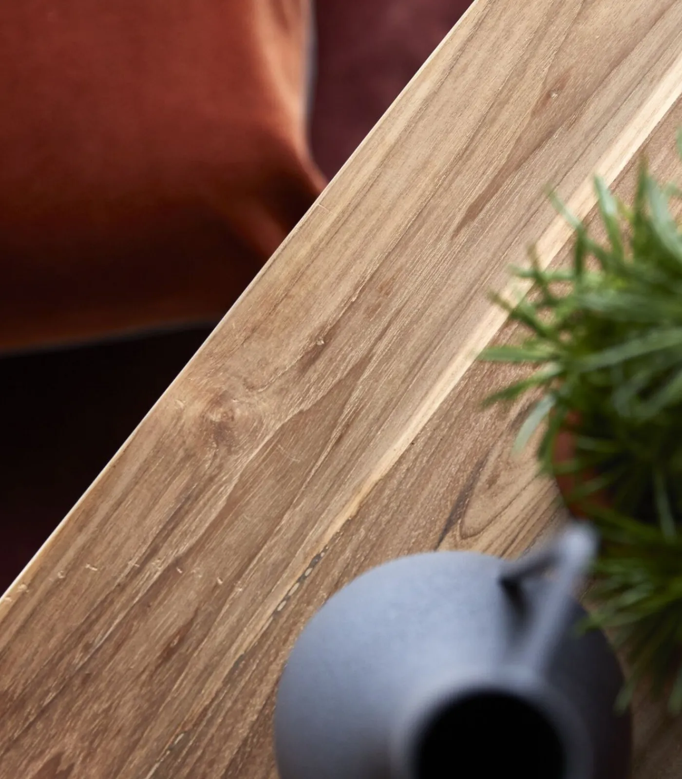 Clearance Adonis - Lage bijzettafel van massief gerecycled teakhout Tafels