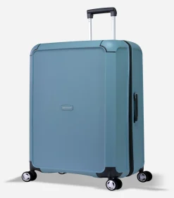 Aegis Expandable Grote Koffer 4 Wielen Lichtblauw Trolleys