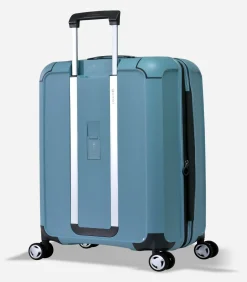 Hot Aegis Expandable Middelgrote Koffer 4 Wielen Lichtblauw Trolleys