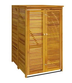 Outlet Afvalbakberging enkel 70x89x117 cm massief acaciahout Manden En Bakken