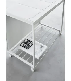 Sale Afvalscheidingsprullenbak met wielen - 3 comp - Tower - Wit Manden En Bakken