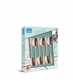 Best theelepels koper set - 6 stuks mat koper bestek Bestek