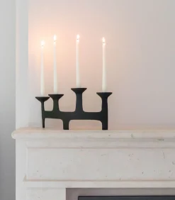 Hot Amour - Kaarsenhouder - Zwart Decoratie