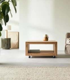 Hot Anoa - Massief eiken vierkante salontafel Tafels