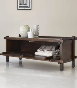 Outlet Arko - Tv-meubel in massief mangohout, 120 cm Meubels