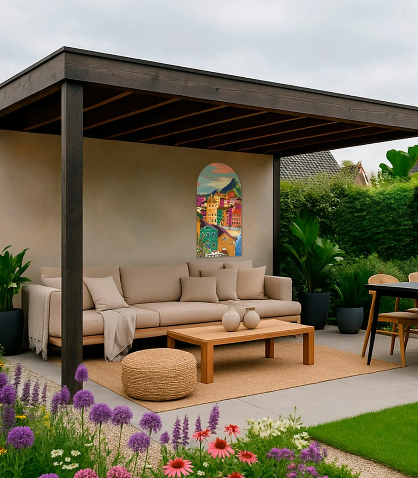 Online Canvas - Kleuren aan de Italiaanse Kust - 100x54 Wanddecoratie