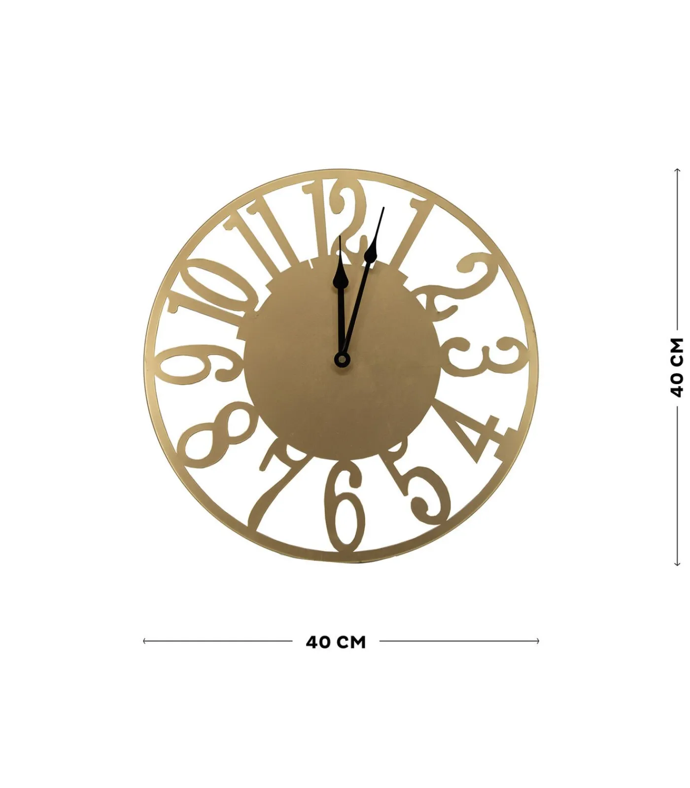 Best Klok - Numbers - 40x40 Wanddecoratie