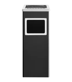 Best Asbak/prullenbak Hotel 36 L staal zwart Manden En Bakken