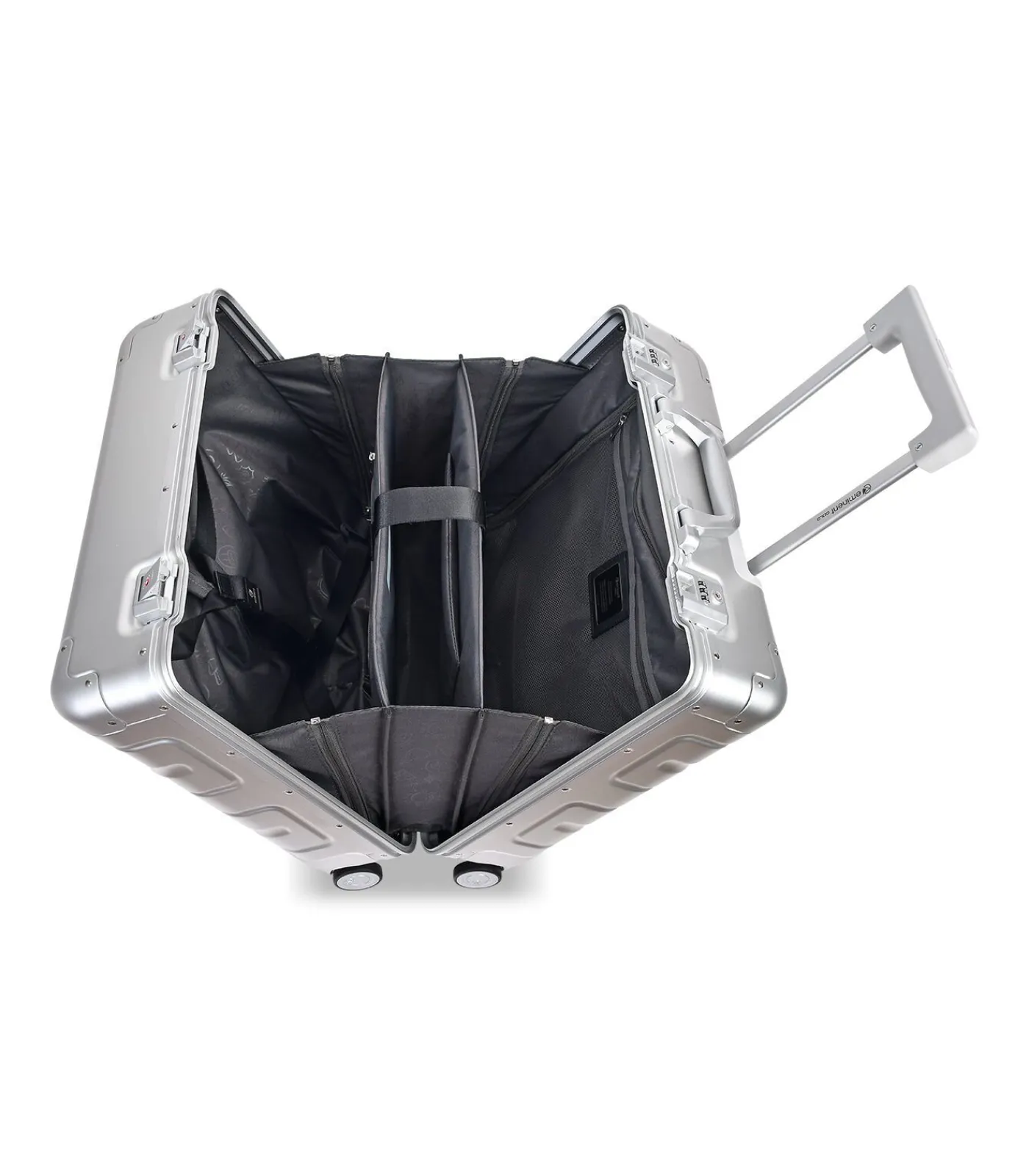 Outlet Athens Pilot Koffer 4 Wielen Zilveren Trolleys