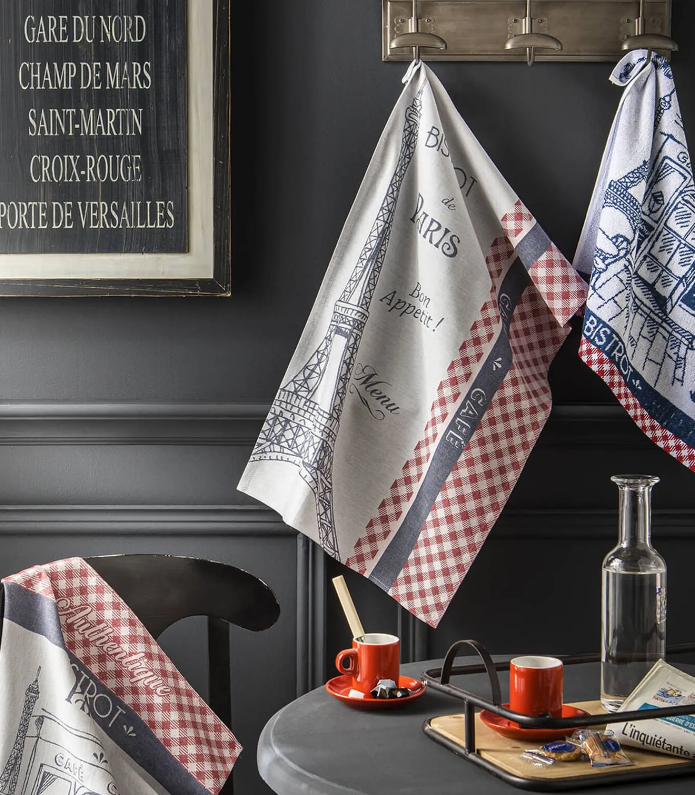 Sale Authentique Bistrot - Tafellinnen Badstof keukenhanddoek Keuken- & Tafellinnen