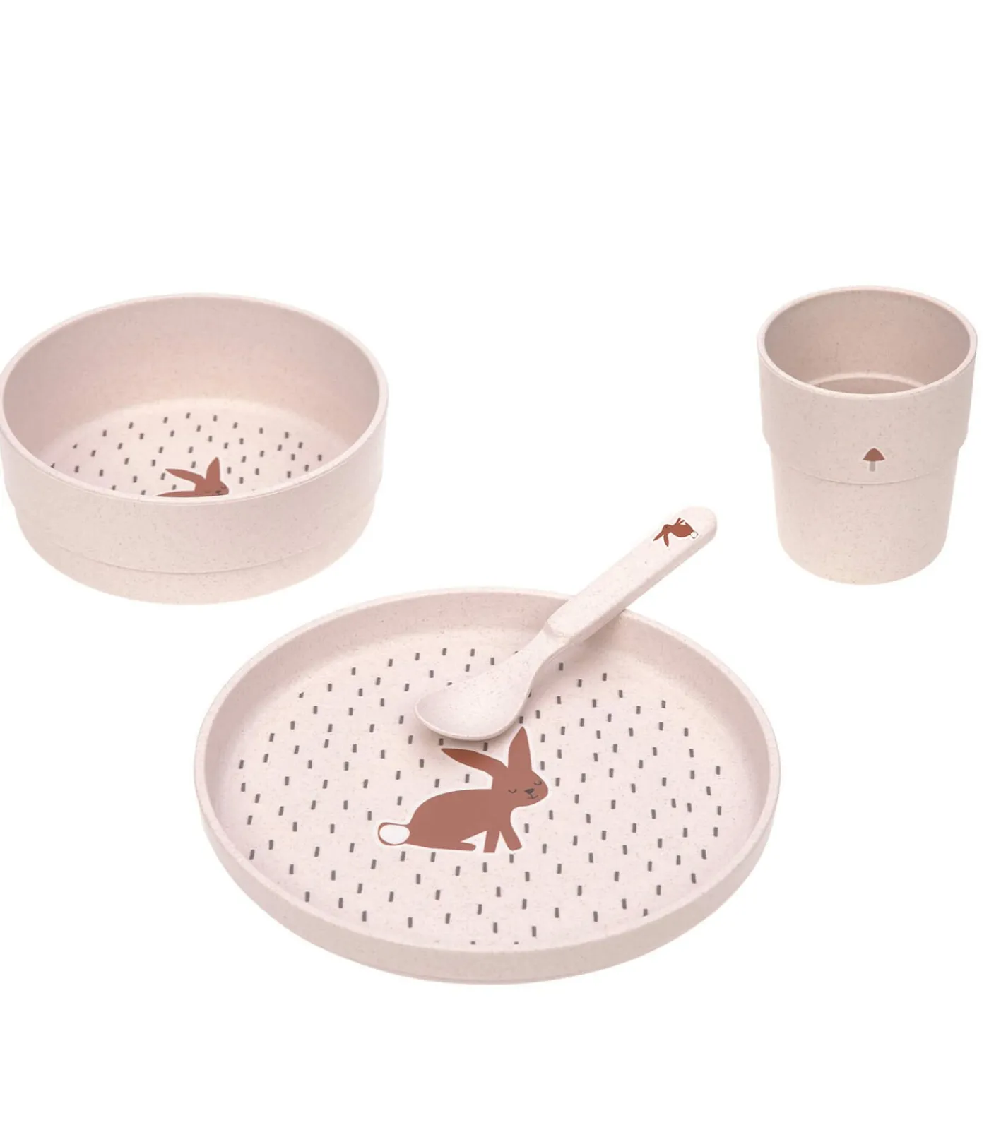 Baby schotel set Little Forest Lapin Bestek