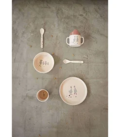 Best Baby schotel set Tiny Farmer Mouton/Oie Bestek