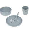 New Baby schotel set Tiny Farmer Mouton/Oie Bestek