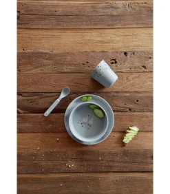 New Baby schotel set Tiny Farmer Mouton/Oie Bestek