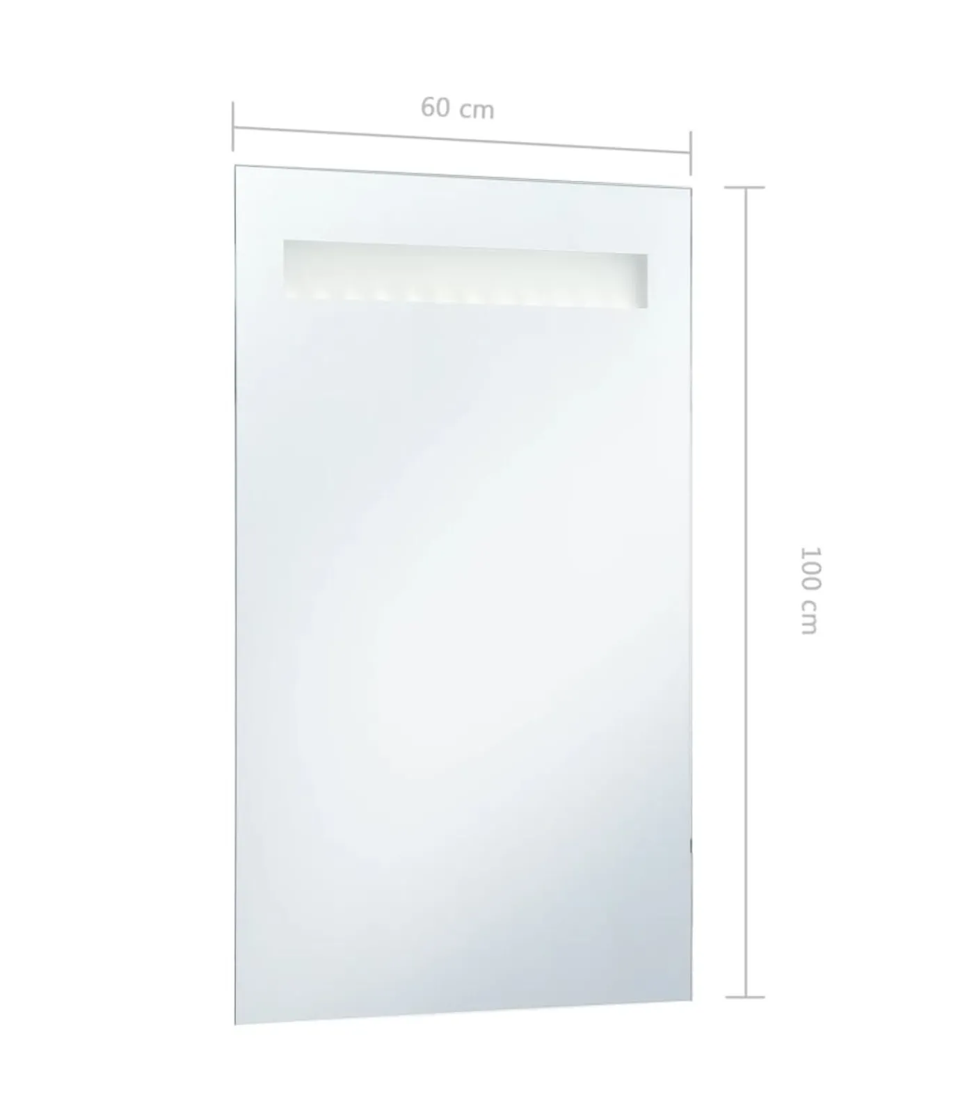 Clearance Badkamerspiegel LED 60x100 cm Spiegels