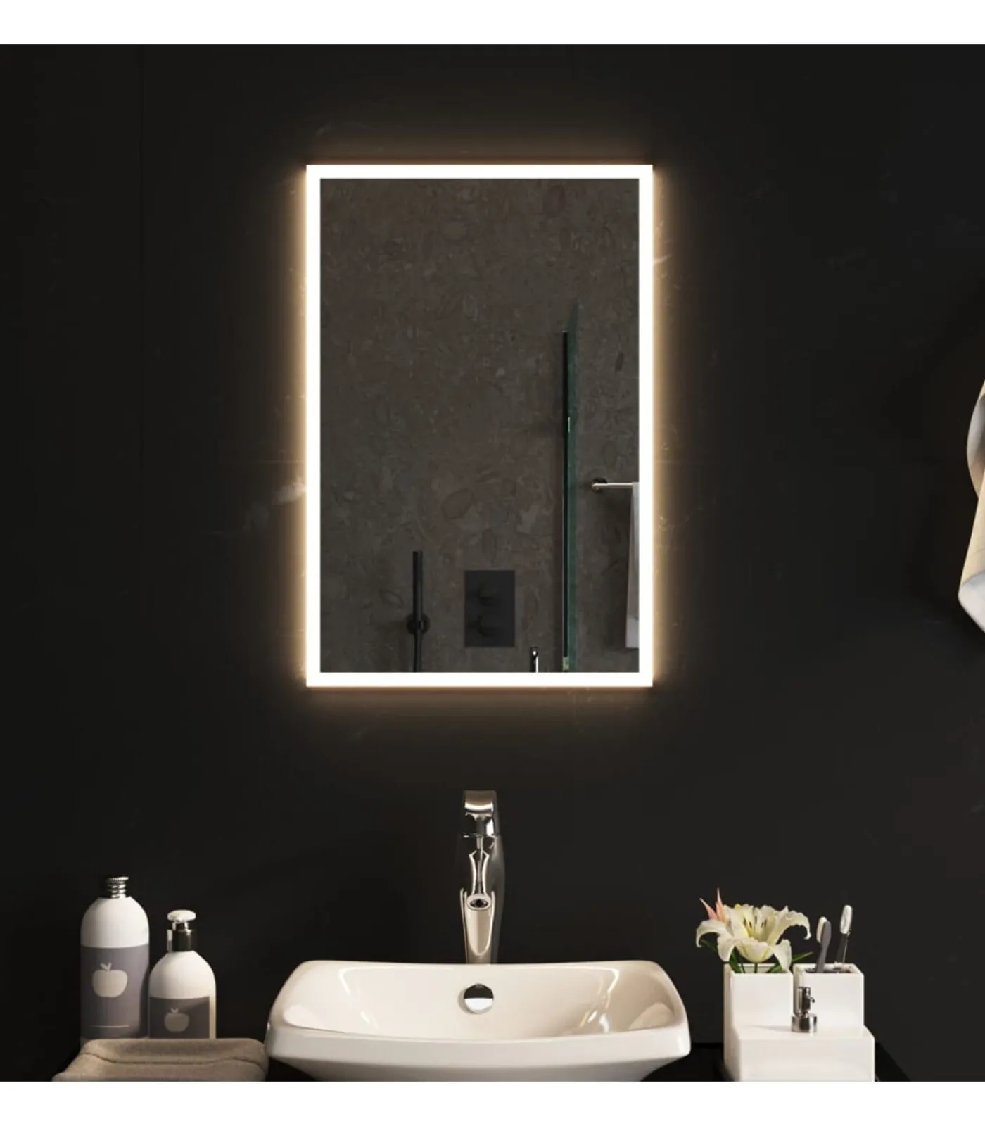 New Badkamerspiegel LED 40x60 cm Spiegels