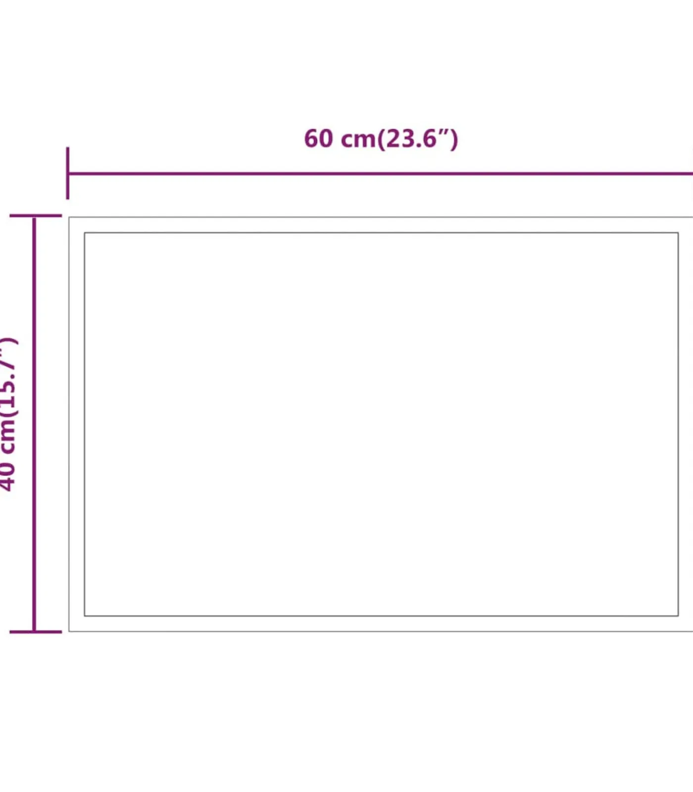 New Badkamerspiegel LED 40x60 cm Spiegels