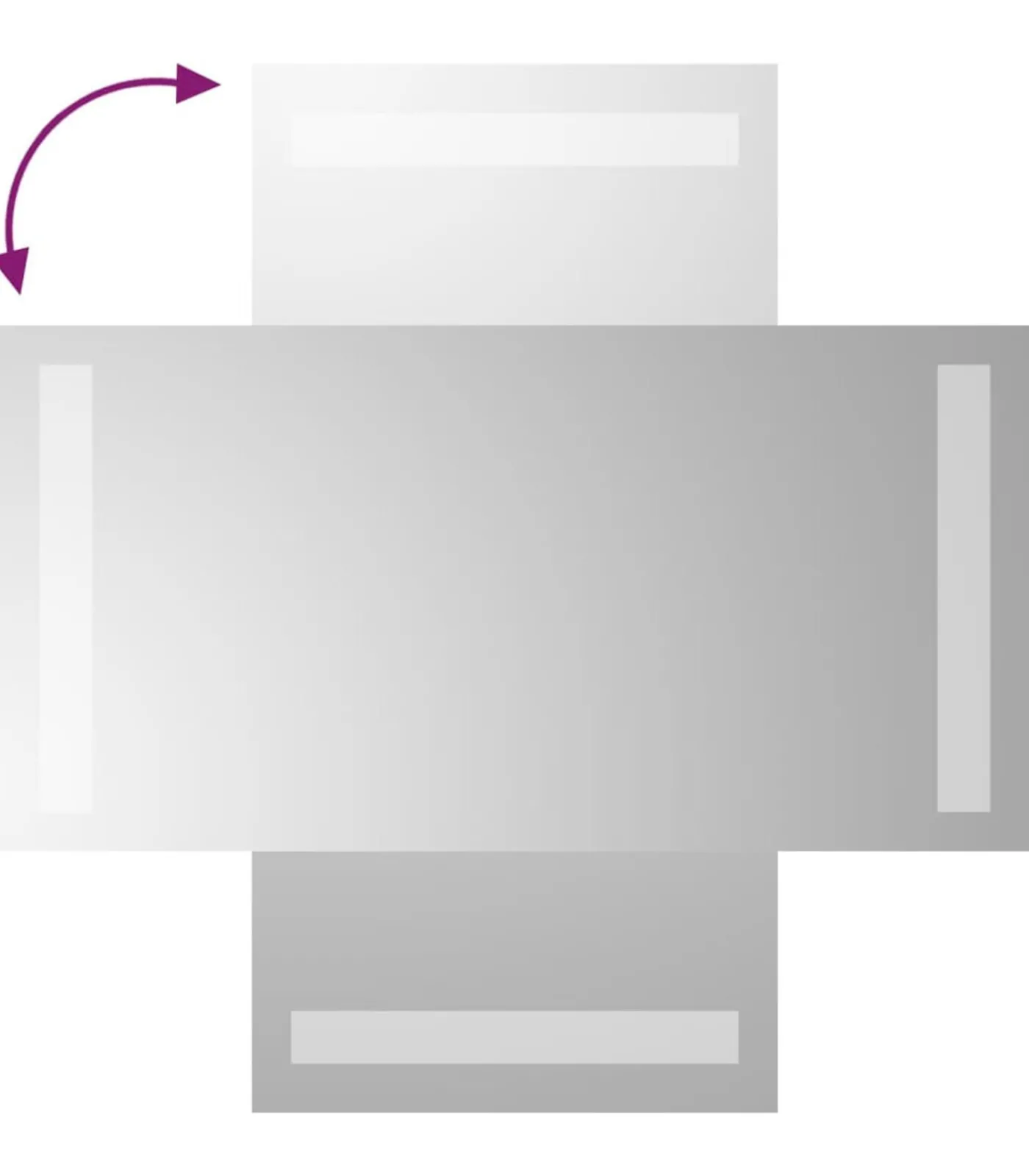 Badkamerspiegel LED 20x40 cm Spiegels