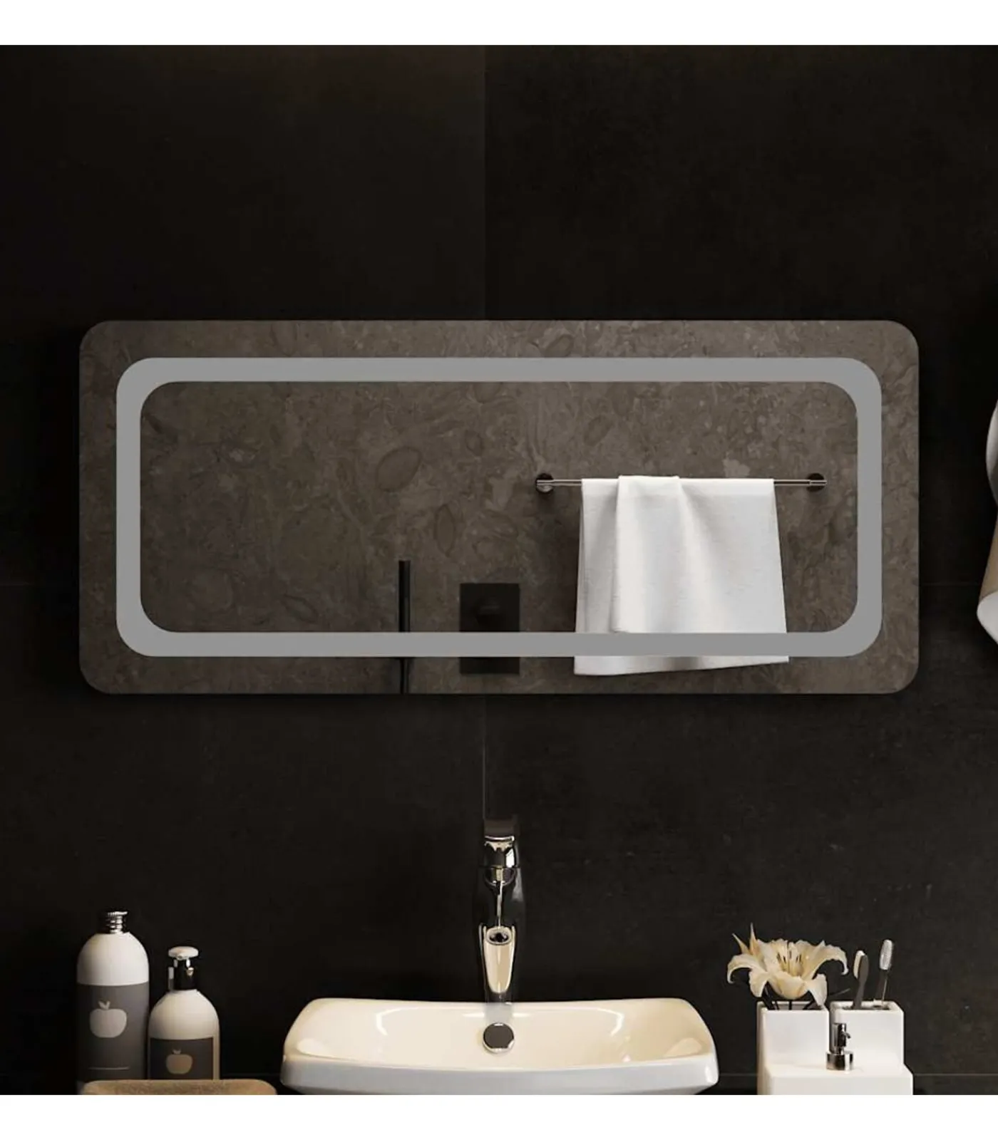 New Badkamerspiegel LED 90x40 cm Spiegels