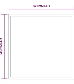 Outlet Badkamerspiegel LED 60x60 cm Spiegels