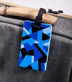 Outlet Bagagelabel - Blauwe mozaiek Reisaccessoires