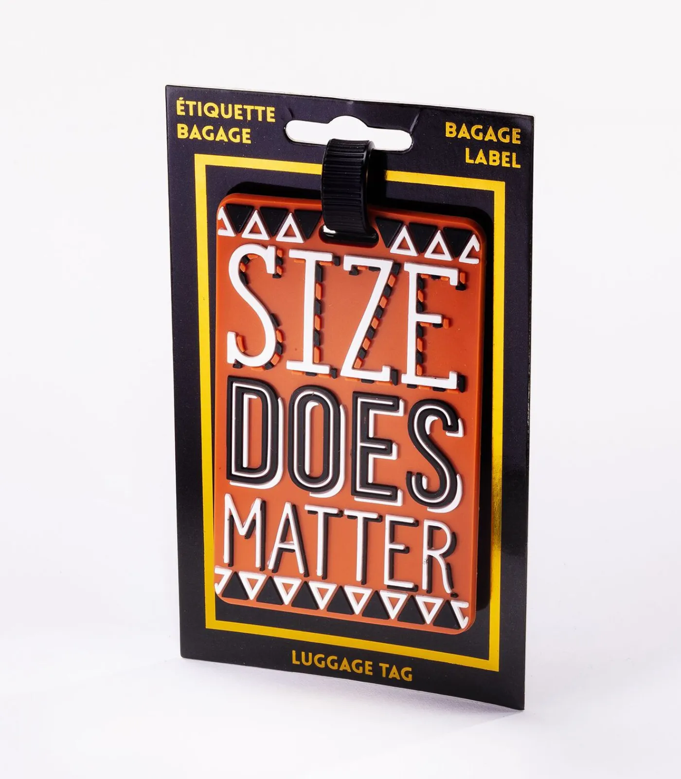 New Bagagelabel - Size does matter - oranje Reisaccessoires