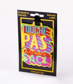 Discount Bagagelabel -Touche pas - geel Reisaccessoires