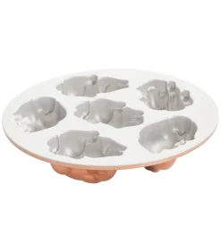 Hot Bakvorm Baby Bunny Koper - 6 stuks Bakken