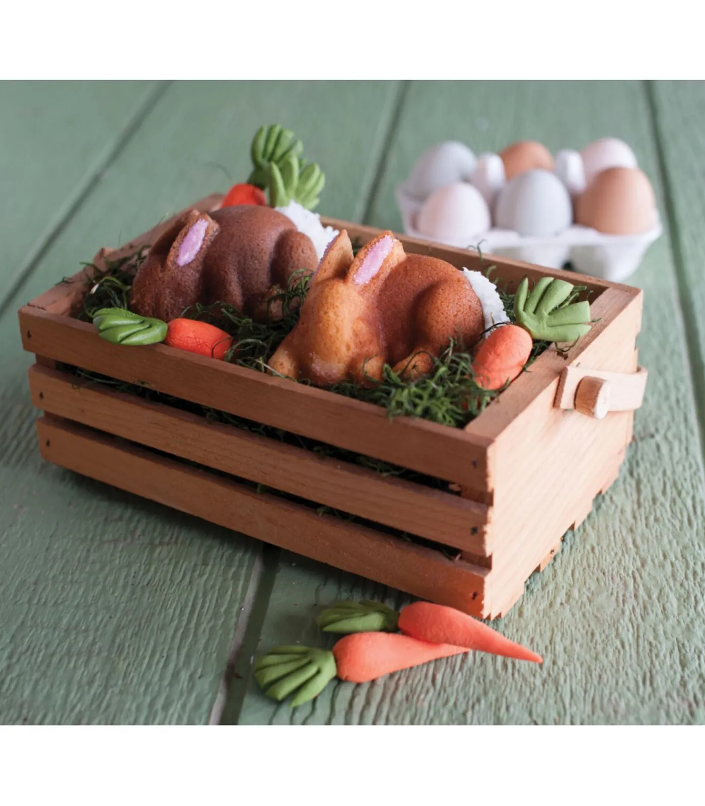 Hot Bakvorm Baby Bunny Koper - 6 stuks Bakken