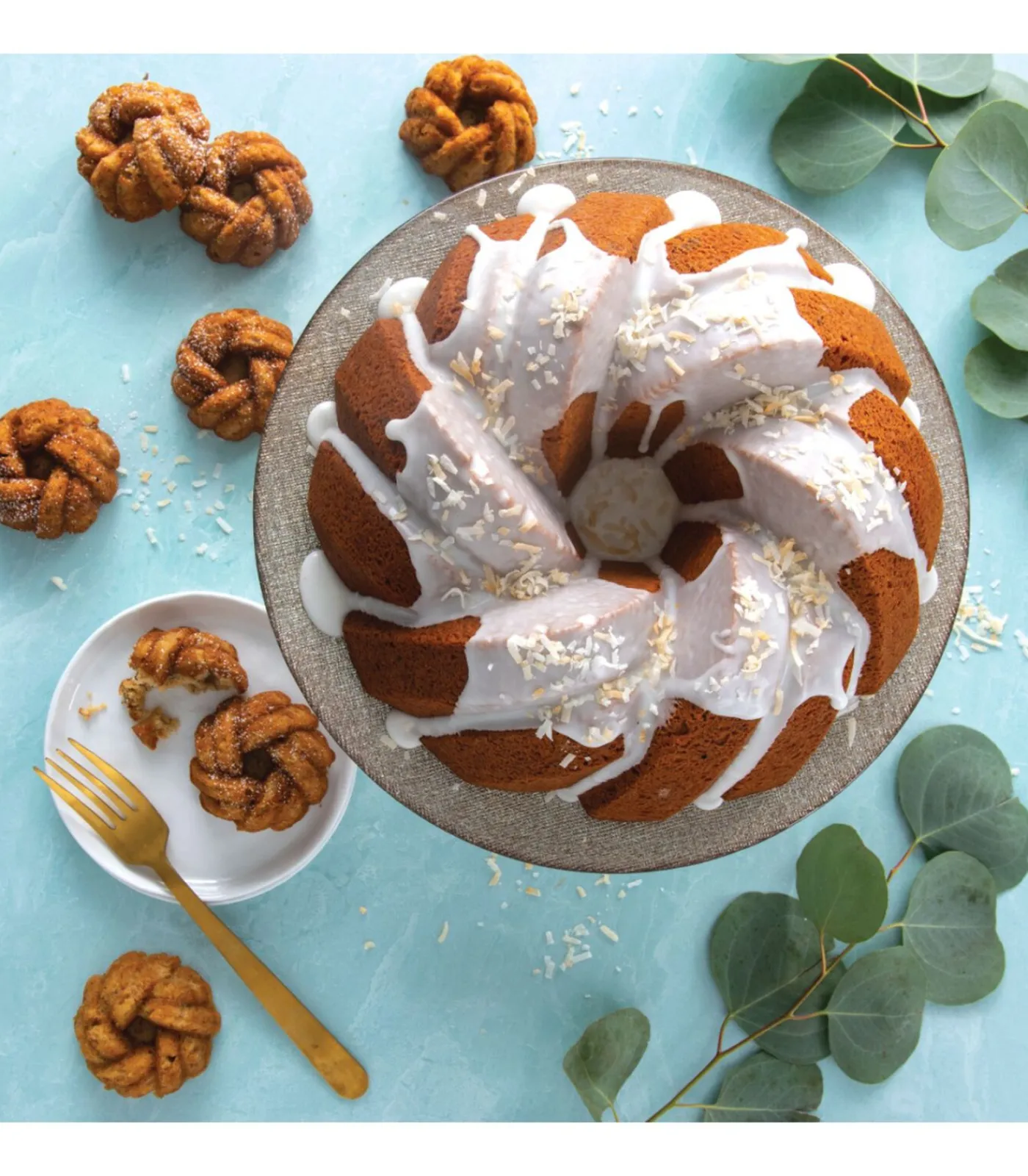 Discount Bakvorm Braided Bundtette Goud - 12 stuks Bakken