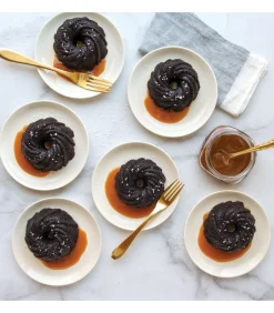 Sale Bakvorm Swirl Bundtette Goud - 6 stuks Bakken