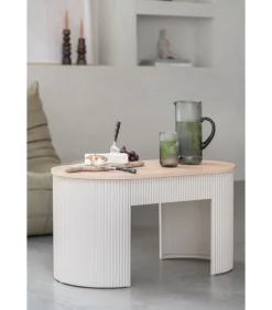 Online Bank Estriado - Grijs - 80x40x42cm Zetels