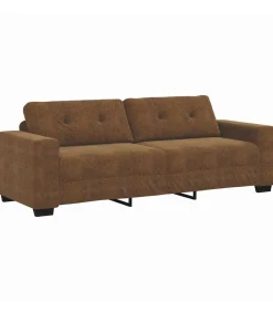 Hot Bank met kussen Bruin Kunstleer en Hout Zetels