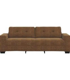 Hot Bank met kussen Bruin Kunstleer en Hout Zetels