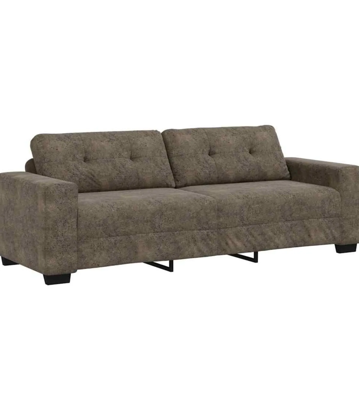 Clearance Bank met kussen Donkergrijs Kunstleer Zetels