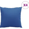 Discount Bankkussens 4 st 40x40 cm stof koningsblauw Zetels