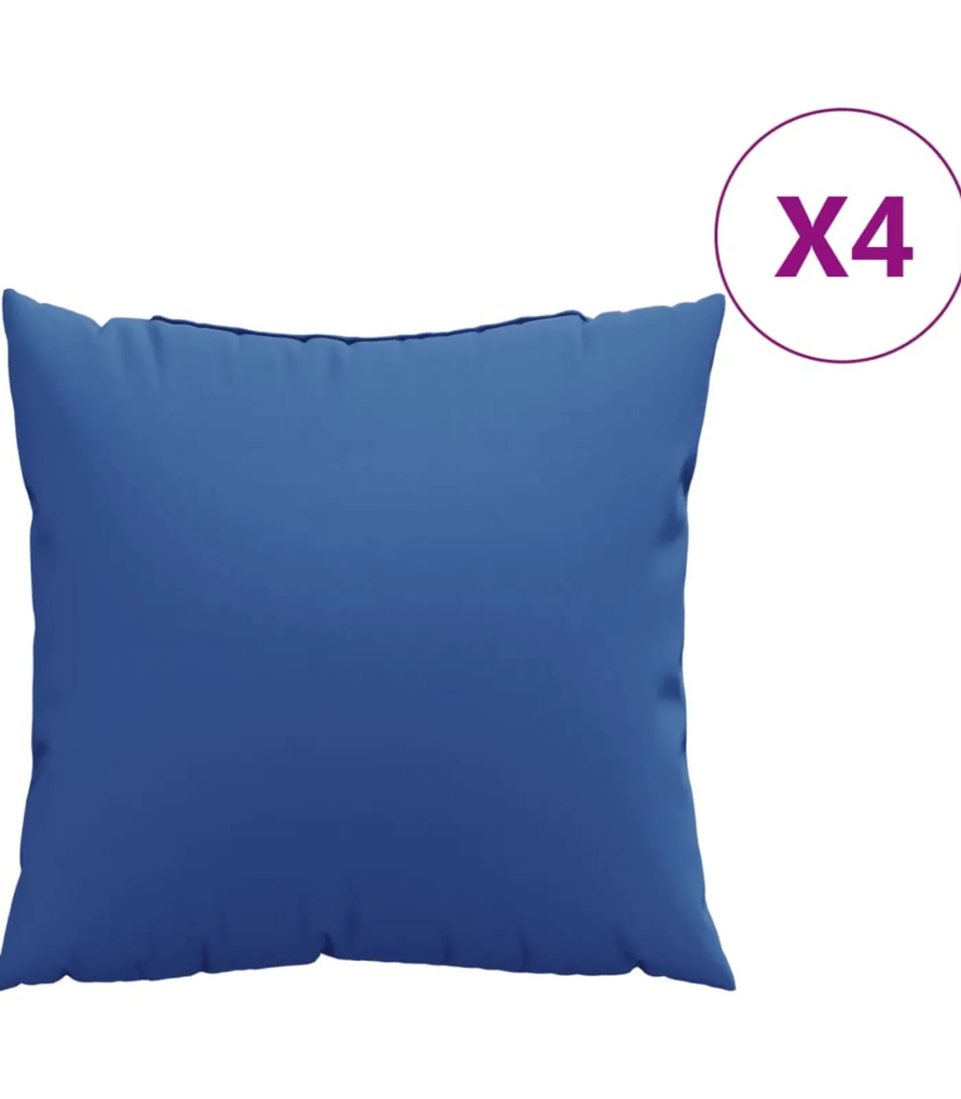 Discount Bankkussens 4 st 40x40 cm stof koningsblauw Zetels