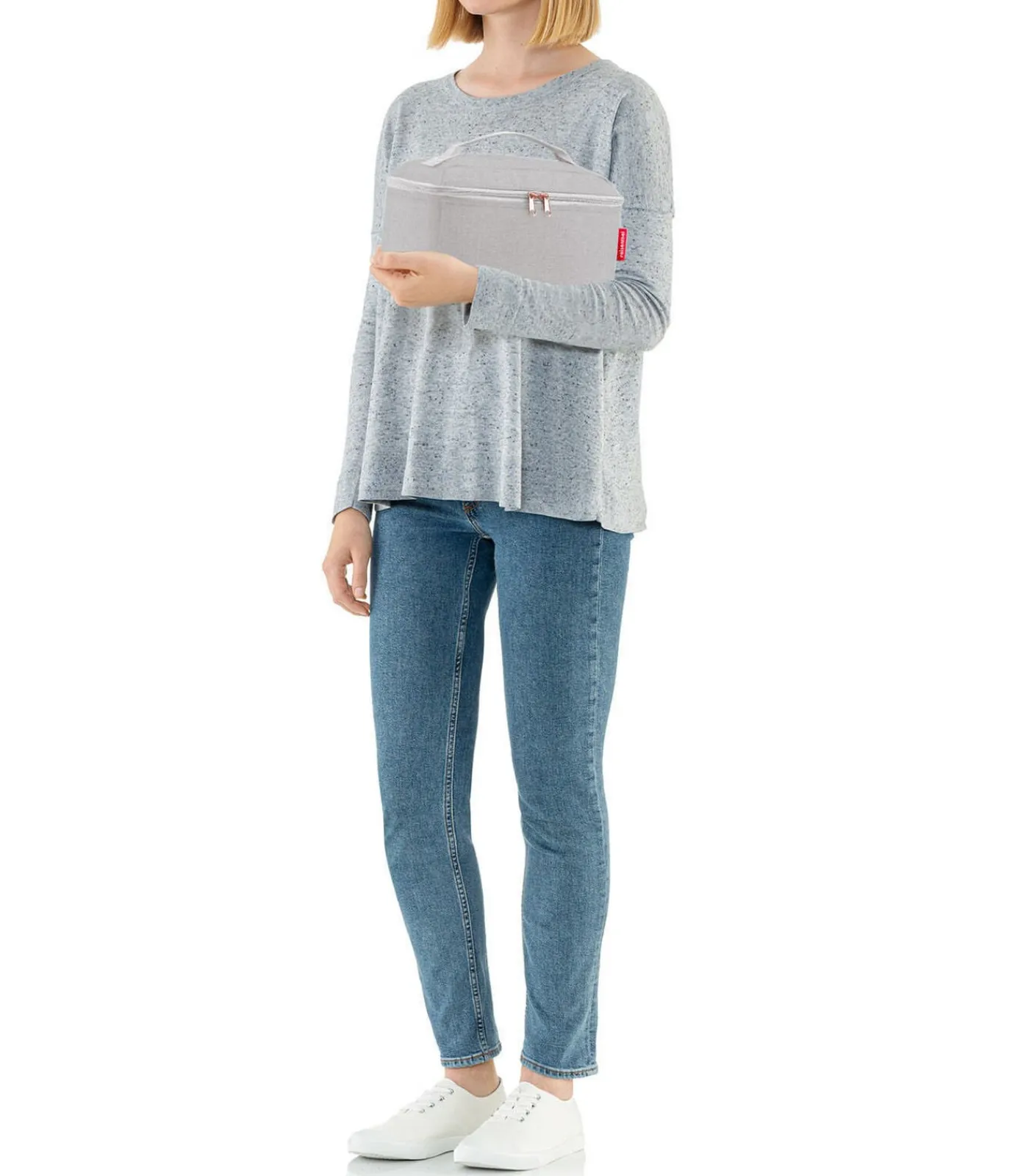 Clearance Beautycase - Toilettas - Twist Sky Rose Grijs Toilettassen