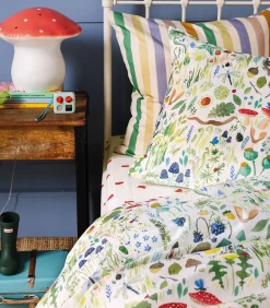 Beddengoed 100% katoen bedrukt, FAUNA AND FLORA Dekbedovertrekken