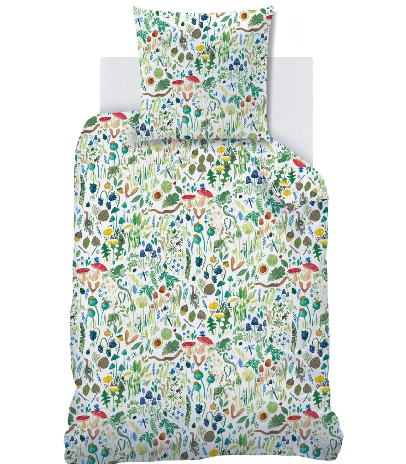 Beddengoed 100% katoen bedrukt, FAUNA AND FLORA Dekbedovertrekken