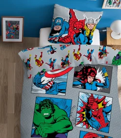 Beddengoedset van 100% katoen, MARVEL HOME COMICS Dekbedovertrekken