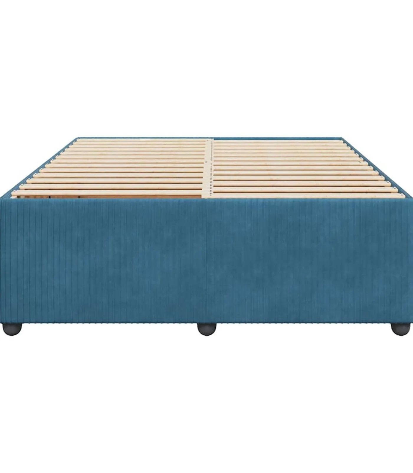 New Bedframe fluweel blauw 160x200 cm Bedden