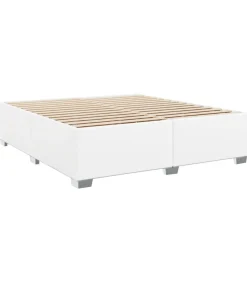 Hot Bedframe kunstleer wit 200x200 cm Bedden